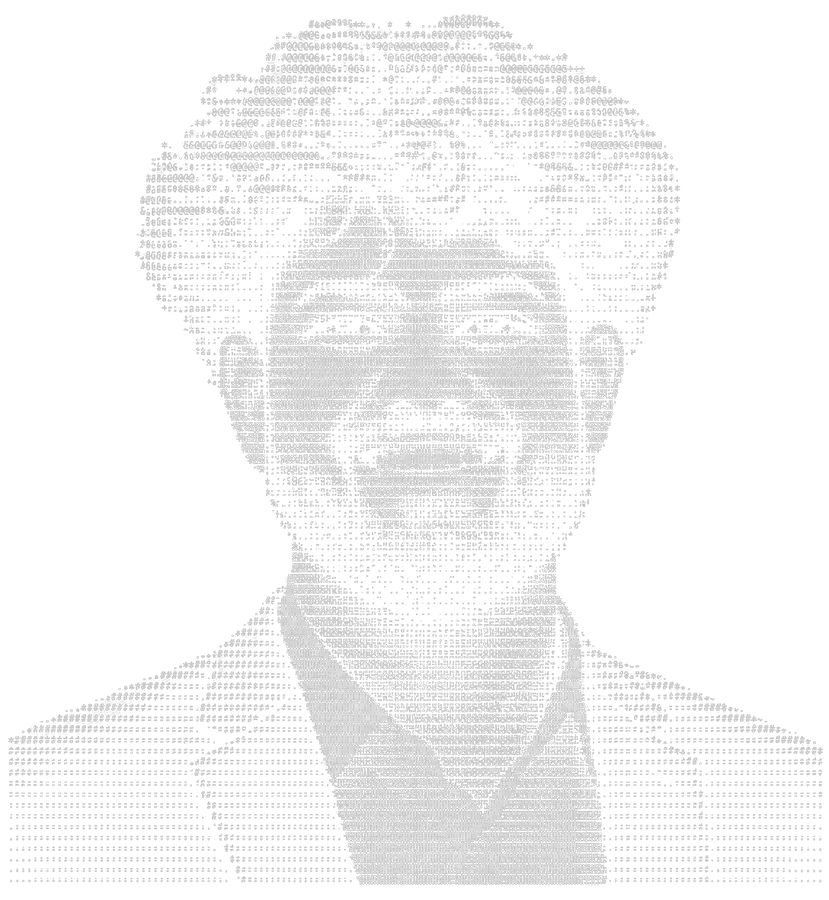 ASCII portrait of Tejesh Vaish